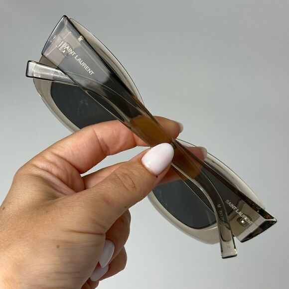 BRAND NEW SAINT LAURENT SL593 003 Beige/Silver Women Sunglasses main image 4